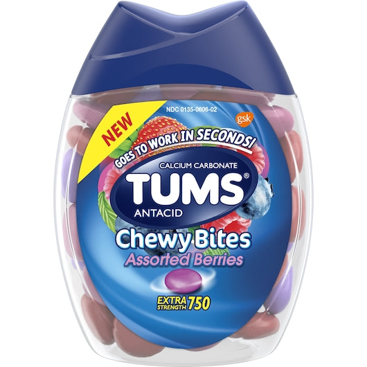 Tums Chewy Bites-60 Each-3/Box-8/Case
