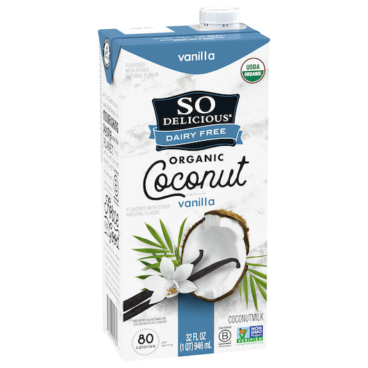 So Delicious Aseptic Coconut Milk Vanilla 12/32 Fl Oz.