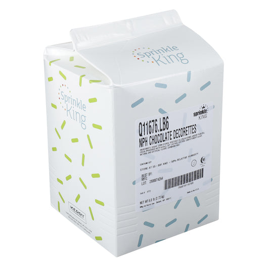 Sprinkle King Chocolate Decorettes-6 lb.-4/Case MPN# Q11676.LB6 – Round ...