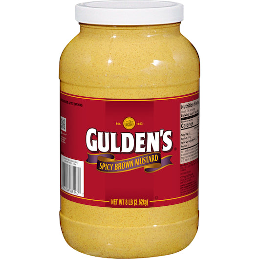 Gulden's Spicy Brown Mustard Bulk-128 oz.-4/Case