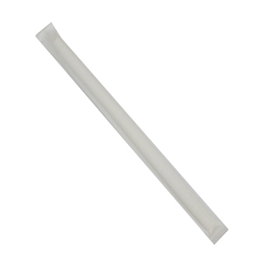 Galligreen Paper Straw White Wrapped 8 Inch-1500 Each-1/Case