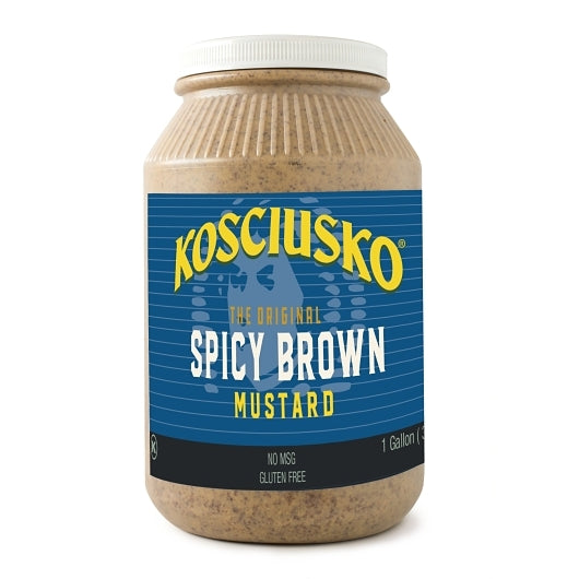 Plochman's Kosiusko Spicy Brown Mustard Bulk-1 Gallon-2/Case