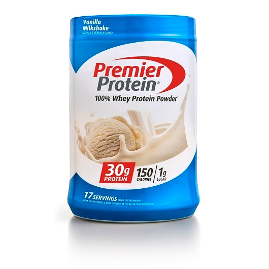 Premier Protein 100% Whey Powder Vanilla-23.3 oz.-4/Case