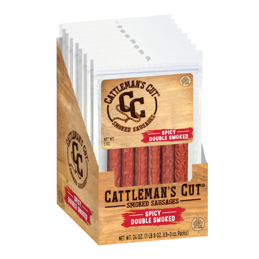 Cattlemen's Cut Spicy Sticks-3 oz.-8/Box-8/Case