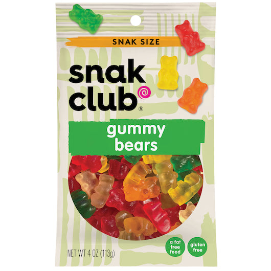 Snak Club Gummy Bears-4 oz.-12/Case