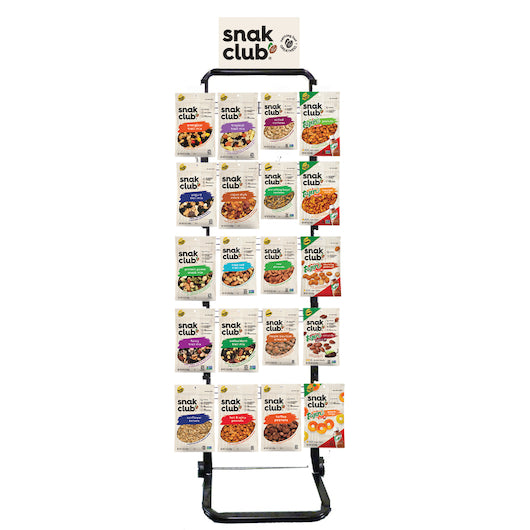 Snak Club Floor Display With Wheels 20 Prong-15 lb.-1/Case