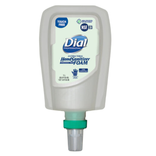 Dial Foaming Hand Sanitizer Touch Free Refill-33.8 fl oz.s-3/Case