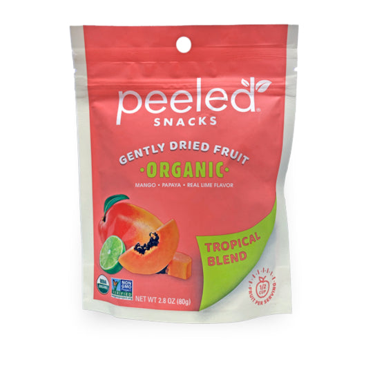 Peeled Snacks Tropical Blend Organic Dried Fruitâ Â-2.8 oz.-12/Case