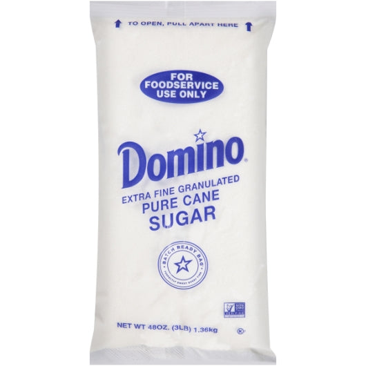 Domino Cane Sugar Granulated Perfect Pouch-3 lb.-12/Case