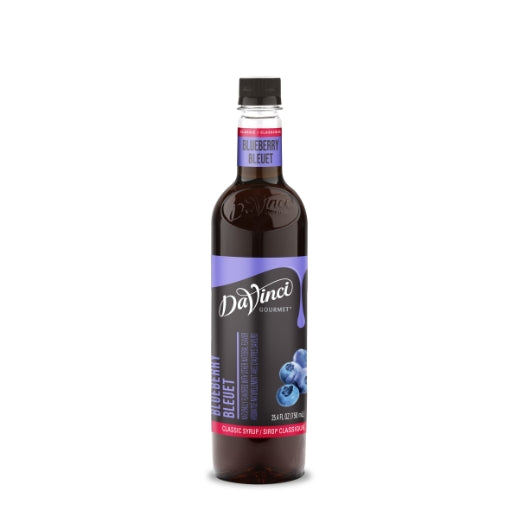 Davinci Gourmet Syrup Blueberry Plastic Bottle-750 Milliliter-4/Case