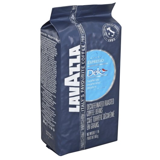 Lavazza Decaffeinated Beans Dek Bar 12 Bags-500 Gram-12/Case