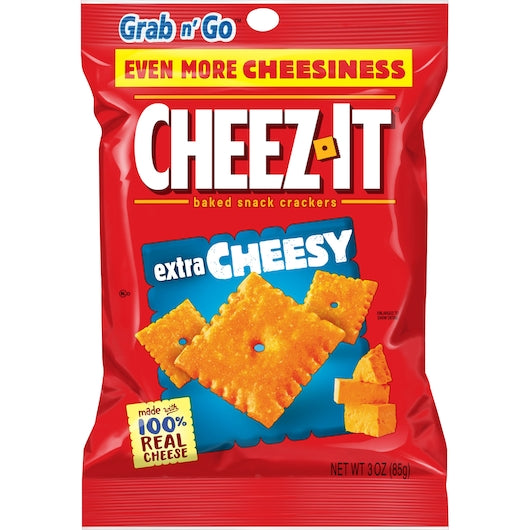 Kellogg's Cheez-It Crackers Extra Cheesy-3 oz.-6/Box-6/Case