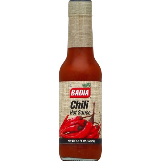 Badia Crushed Chili Pepper Sauce Hot Sauce Bottle-5.6 oz.-12/Case