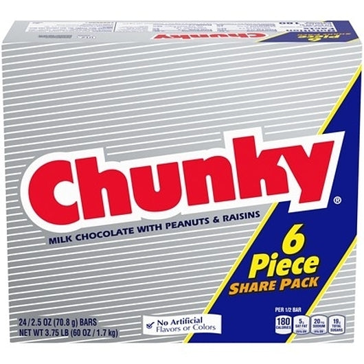 Chunky Share Pack-2.5 oz.-24/Box-6/Case