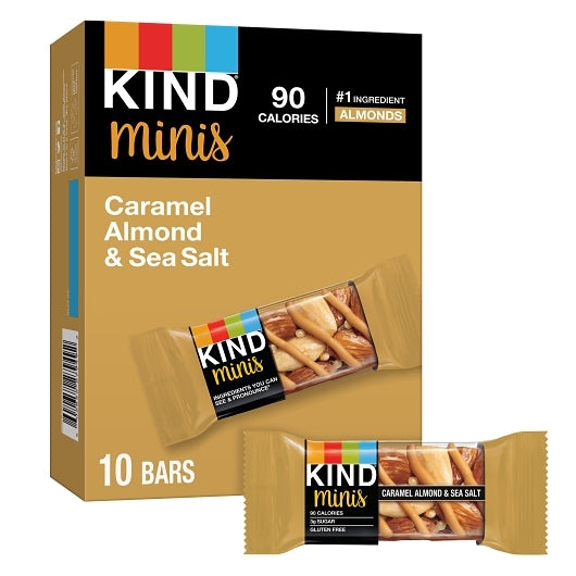 Kind Healthy Snacks Mini Caramel Almond Bar-0.7 oz.-10/Box-8/Case