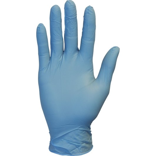The Safety Zone Nitrile Gloves Blue Medium Powder Free-1 Each-100/Box-10/Case