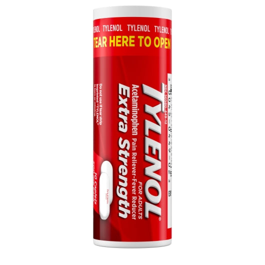 Tylenol Extra Strength Caplets-10 Count-12/Box-12/Case