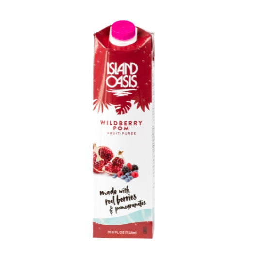 Island Oasis Wildberry Pomegranate Puree Mix-1 Liter-12/Case
