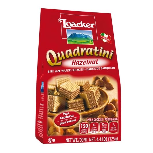 Loacker Quadratini Hazelnut-4.41 oz.-6/Case
