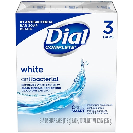 Dial Bar Soap White-3 Count-1/Box-12/Case