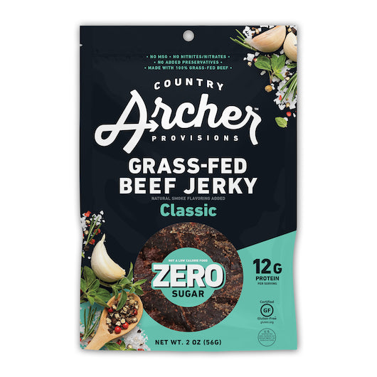 Country Archer Jerky Co Zero Sugar Classic Beef Jerky-2 oz.-12/Case