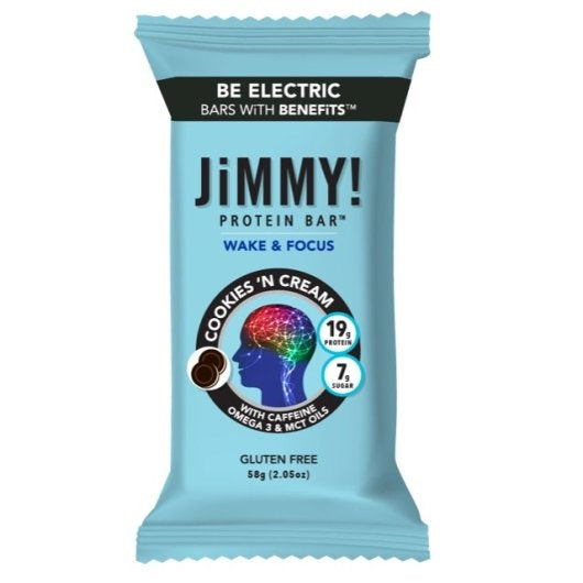 Jimmybar! Wake & Focus Cookies N Cream-2.05 oz.-12/Box-12/Case