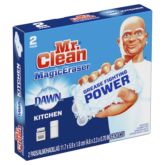 Mr. Clean Magic Eraser Kitchen With Dawn-2 Count-16/Case