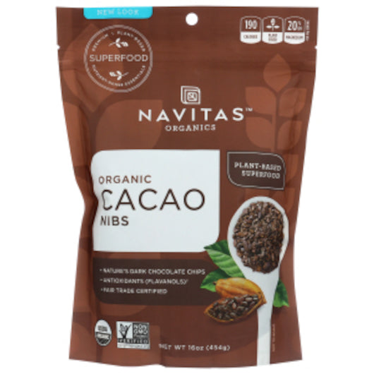 Navitas Organics Organic Cacao Nibs-16 oz.-6/Case