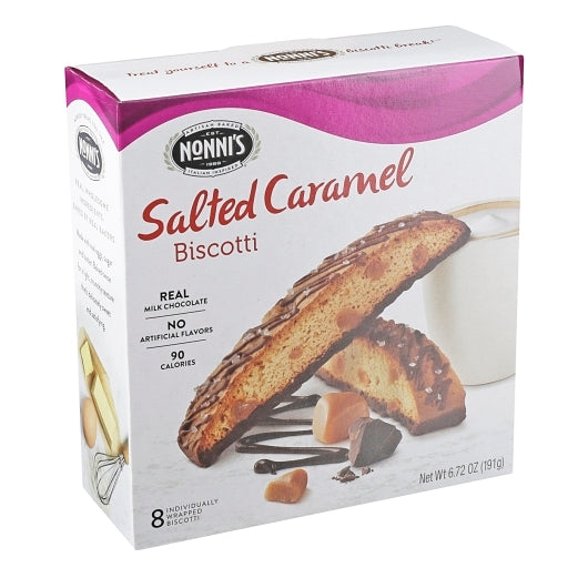 Nonni's Salted Caramel Biscotti Cookies-6.72 oz.-6/Case