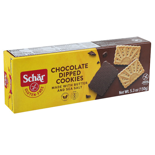 Schar Chocolate Dipped Cookies-5.3 oz.-12/Case