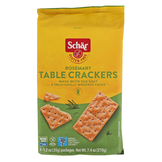Schar Gluten Free Rosemary Table Crackers-7.4 oz.-5/Case
