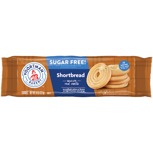Voortman Sugar Free Shortbread Cookies 12/0.227 Kg.