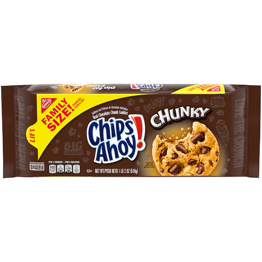 Chips Ahoy Chunky Cookie-18 oz.-12/Case