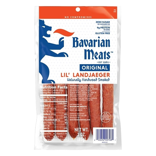 Bavarian Meats Lil Landjaeger-3 oz.-6/Box-6/Case