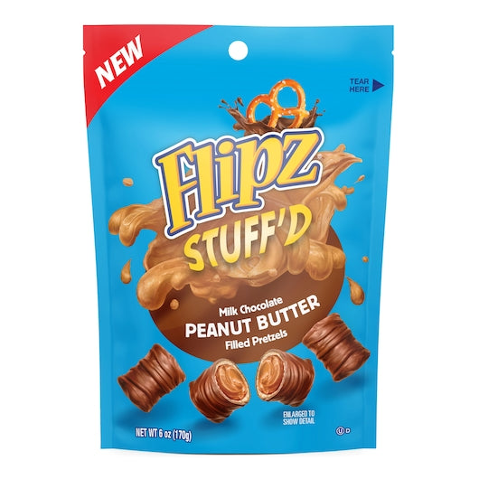 Flipz Peanut Butter Stuffed Pouch-6 oz.-8/Case