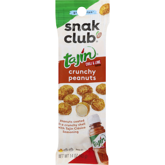 Snak Club Tajin Crunchy Peanuts-1 Each-12/Box-12/Case