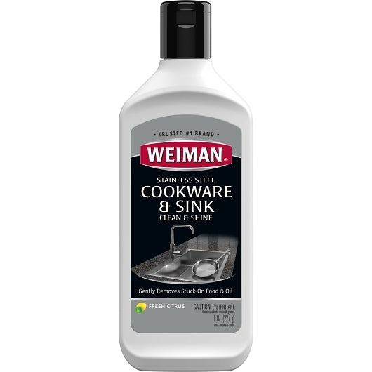 Weiman Stainless Steel Sink Cleaner-8 oz.-6/Case