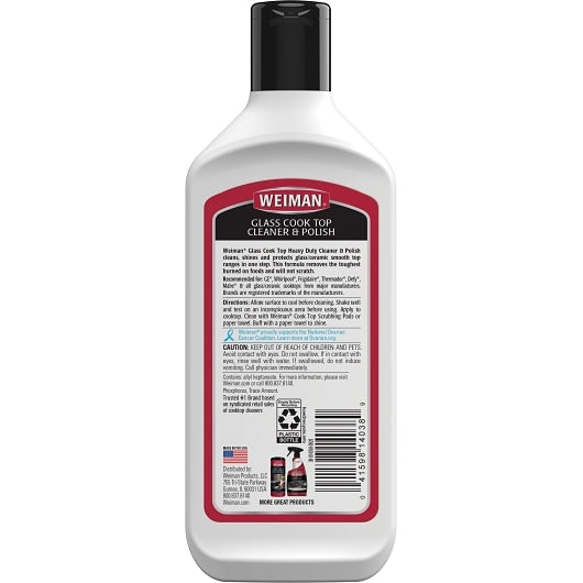 Weiman Glass Cook Top Clean & Polish-10 oz.-6/Case