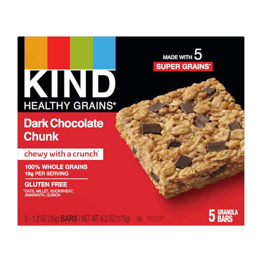 Kind Healthy Snacks Dark Chocolate Chunk-1.2 oz.-5/Box-8/Case