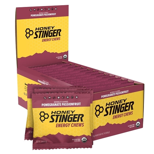 Honey Stinger Pomegranate Passionfruit Organic Energy Chew 96/1.8 Oz.