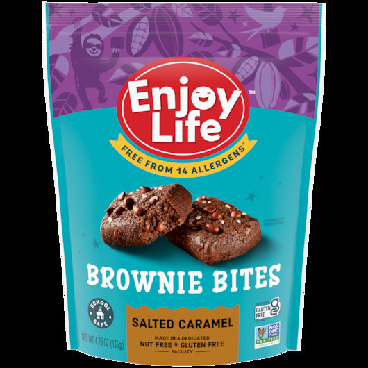 Enjoy Life Salted Caramel Brownie Bites-4.76 oz.-6/Case