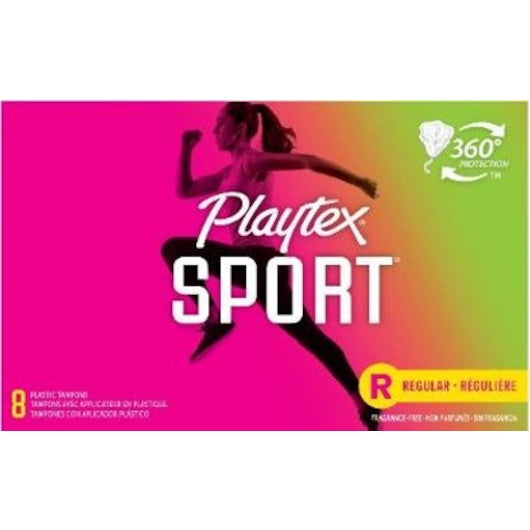Playtex Sport Regular-8 Count-12/Box-4/Case