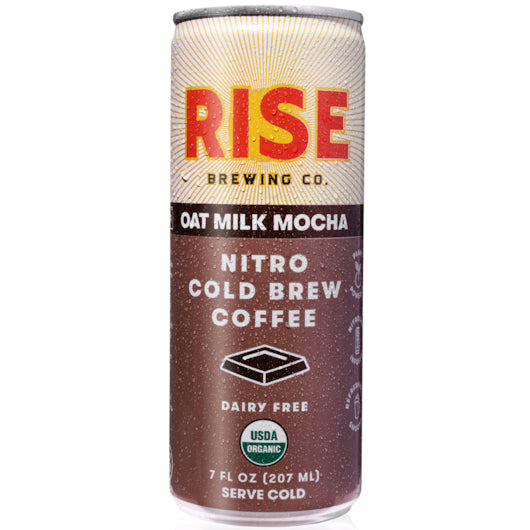 Rise Brewing Co. Mocha Nitro Cold Brew Latte-7 fl oz.s-12/Case