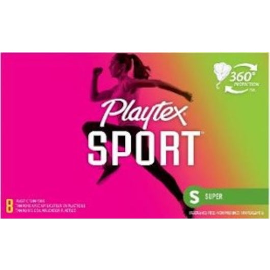 Playtex Sport Super-8 Count-12/Box-4/Case