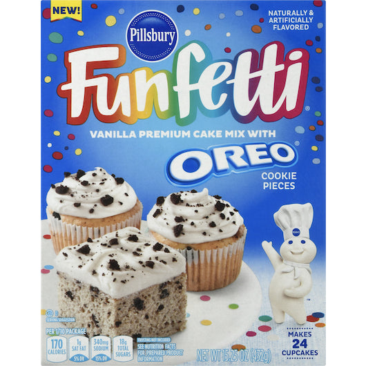 Pillsbury Oreo Vanilla Funfetti Cake 12/15.25 Oz.