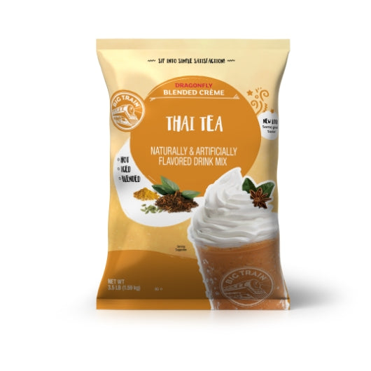 Big Train Dragonfly Thai Tea Drink Mix-3.5 lb.-1/Case