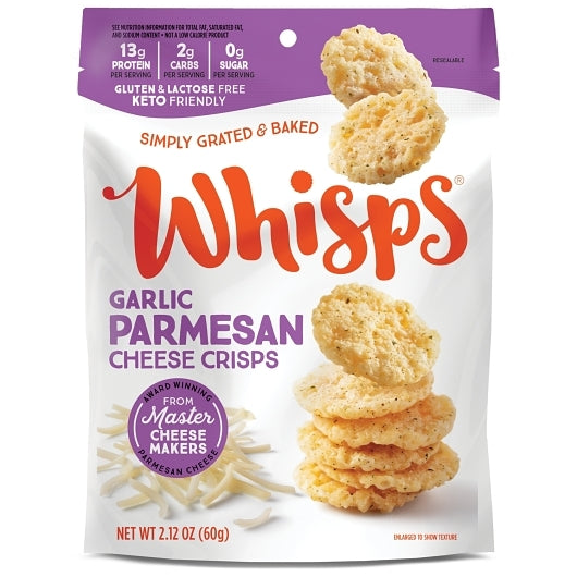 Whisps Garlic Cheese Crisp-2.12 oz.-12/Case