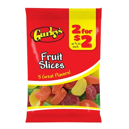2 For $2 Fruit Slices Gummy Candy-4.75 oz.-12/Case