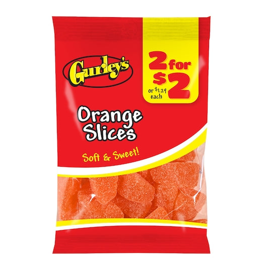 2 For $2 Orange Slices Gummy Candy-4.75 oz.-12/Case