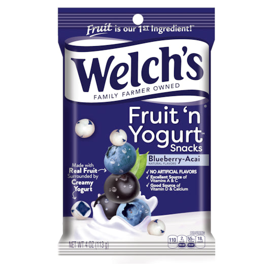 Welch's Fruit 'N Yogurt Blueberry Acai-4 oz.-12/Case